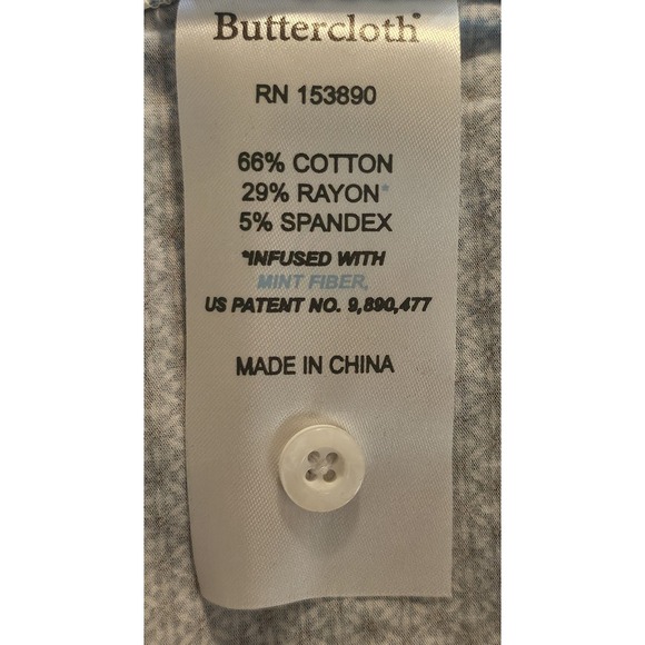 NEW Butter Cloth Icy Cotton Polo Shirt X-Large Blue Short Sleeve Golf Cosmic Sky - Picture 5 of 6